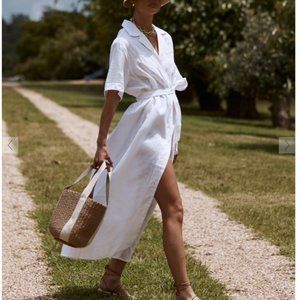 Dissh Hoult Linen Shirt Dress US 4 BNWT